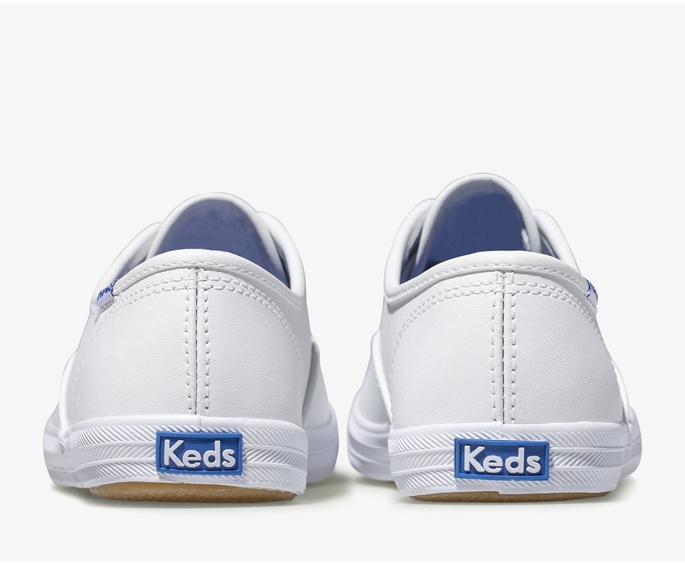 Basket Keds Enfant Blanche - Champion Cvo - 195-JCVTFQ